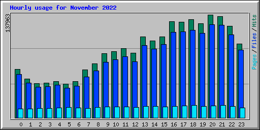 Hourly usage for November 2022